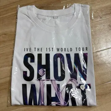 IVE 1ST WORLD TOUR SHOW WHAT 티셔츠 L 사이즈