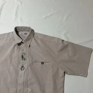 Anna Collection 반팔 로리안 셔츠 베이지