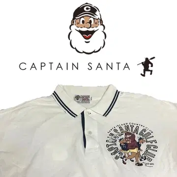 CAPTAIN SANTA 피케 셔츠 화이트