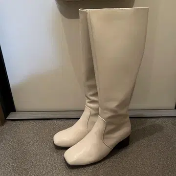 화이트 롱 부츠 M 사이즈