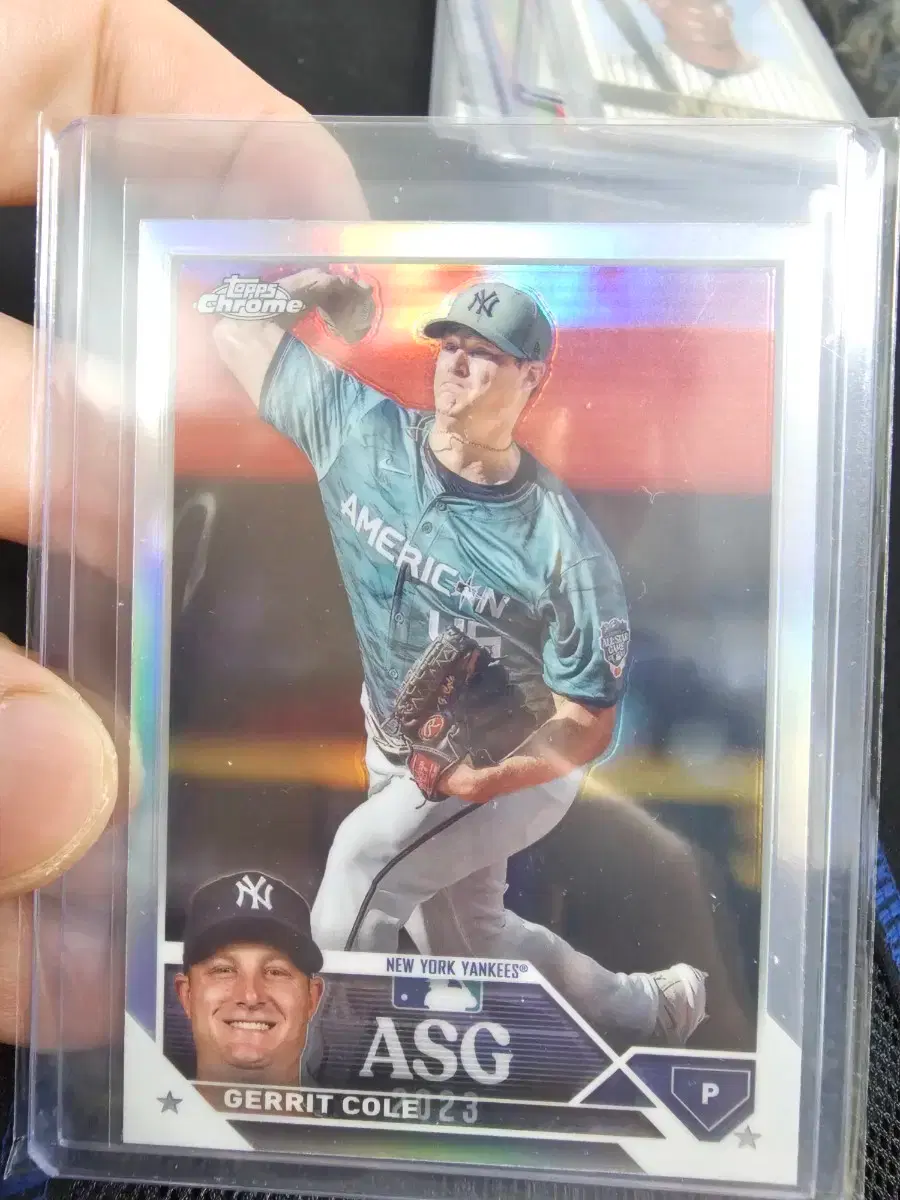 Topps Chrome게릿 콜  뉴욕 양키스 올스타리플렉터 야구 카드