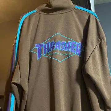 Thrasher 브라운 트랙 자켓 저리 스트릿