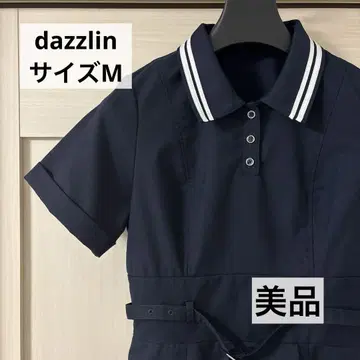 dazzlin 다즈린 폴로라이크 플리츠 미니 원피스 사이즈 M