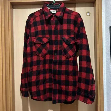 80s LL Bean 울 셔츠 버팔로 체크 USA제 빈티지