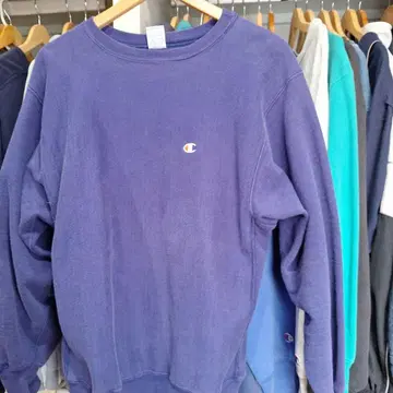 새상품급 리버스 위브 90s 자수 택 네이비 usa제