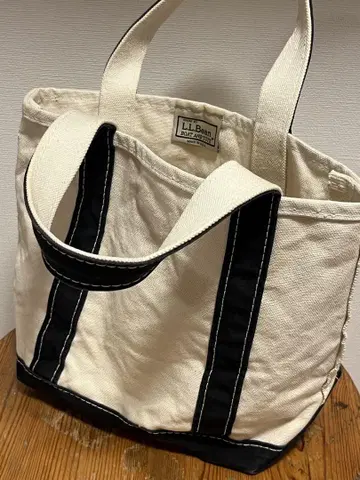 미국제 L.L.BEAN 미니 토트백 아이보리 블랙