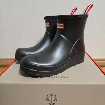 HUNTER 블랙 숏부츠