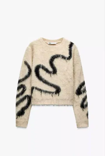 ZARA 브러시드 니트 스웨터