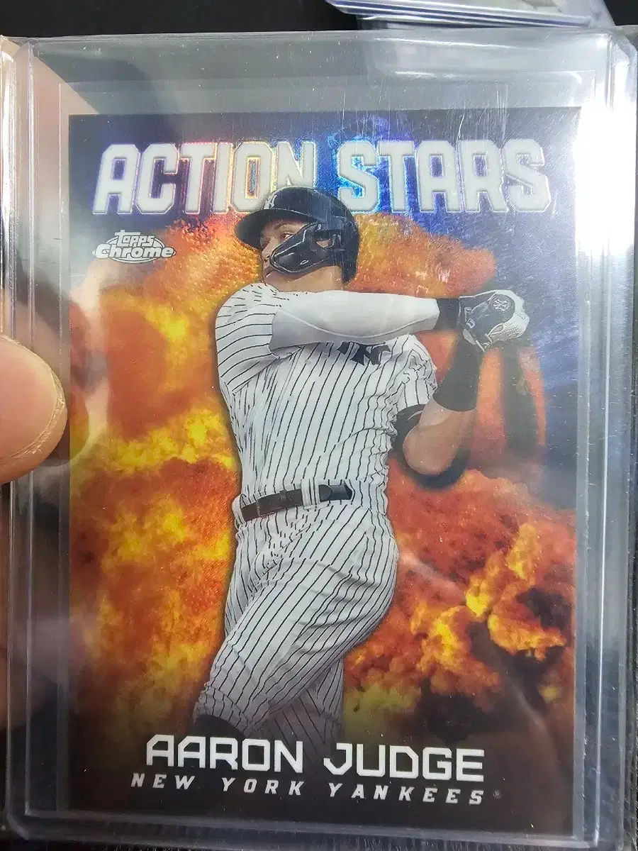 Topps Chrome 애런 저지 액션스타 뉴욕 양키스 카드 야구
