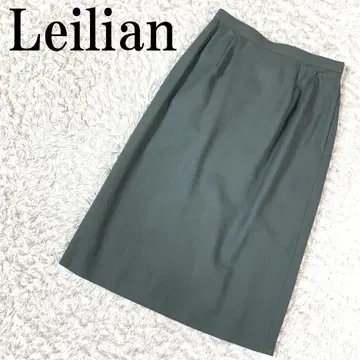 Leilian 레리안 타이트 스커트 그린 9 B4464