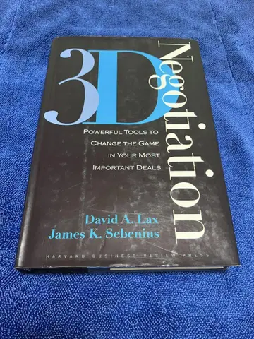 3D Negotiation 3D 협상력 전략적으로 협상을 디자인하는 기술