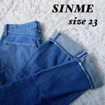 [새상품급] SINME 스트레이트 데님 셀비지 사이즈 23