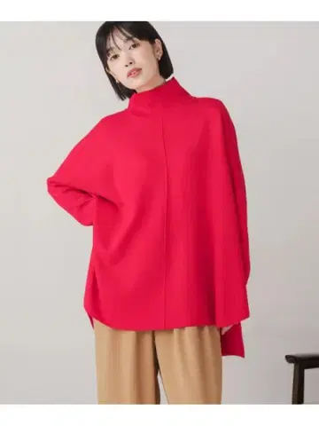 택 포함 새상품 부즈루드 리버서블 W 페이스 판초풍 풀오버 2025 신상
