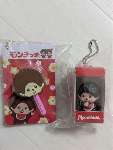 몬치치 앉은 패키지 피규어 키체인 & 페이스 참