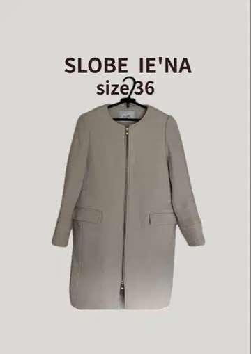 SLOBE IENA 노카라 코트 울 고급 포멀 출퇴근