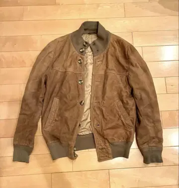 [ S ] 유로 빈티지 스웨이드 가죽 자켓