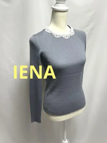 IENA EMPIRE 리브 칼라 긴팔 니트