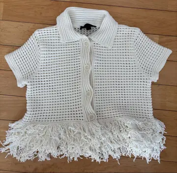 ZARA 프린지 니트탑