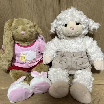 빌드어베어 양 토끼 봉제 인형 레어