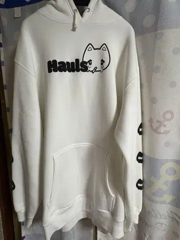 Hauls 1st 리바이벌 BIG 후드티 화이트