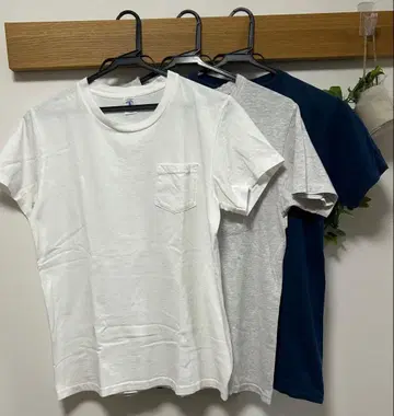 Velvasheen 바신 포켓 티셔츠 M 사이즈 3장 세트 USED