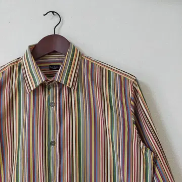 새상품급 이탈리아제 PaulSmith 멀티 스트라이프 긴팔 셔츠