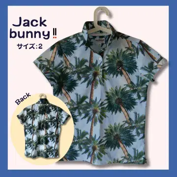 Jack Bunny!! 야자수 패턴 골프 셔츠 사이즈 2