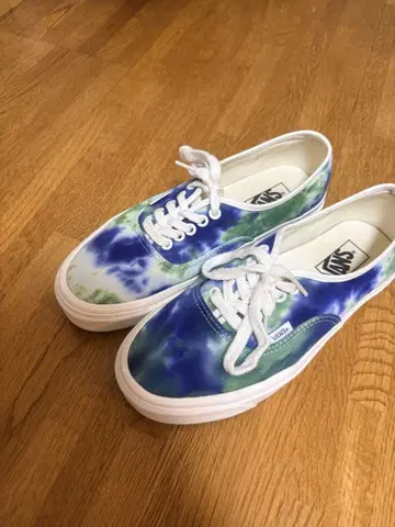 Vans 청록색 타이다이 스니커즈 27cm
