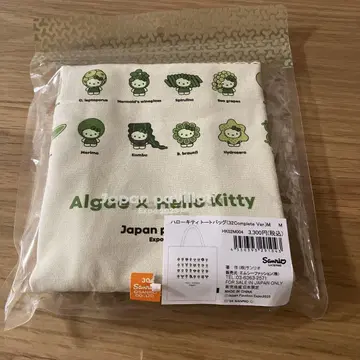 오사카 간사이 만박 일본관 해조 키티 토트백 화이트 베이지 키티 에코백
