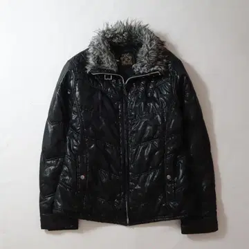 00s Spinach Fur Puffer Riders DownJacket