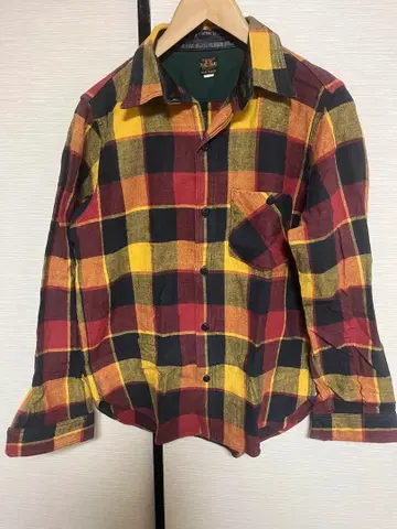 DELUXEWARE 플란넬 셔츠 블록 체크 L