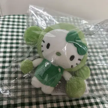간사이 만박 회장 한정판 일본관 헬로키티 해초 봉제 인형 키링 새상품