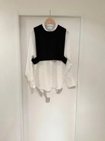 SLOBE IENA 니트 베스트 포함 긴팔 셔츠