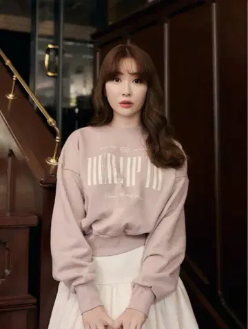 Herlipto Cherish 오버사이즈 스웨트셔츠
