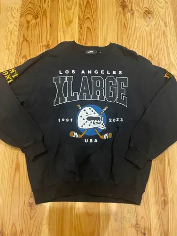 XLARGE 블랙 맨투맨 L