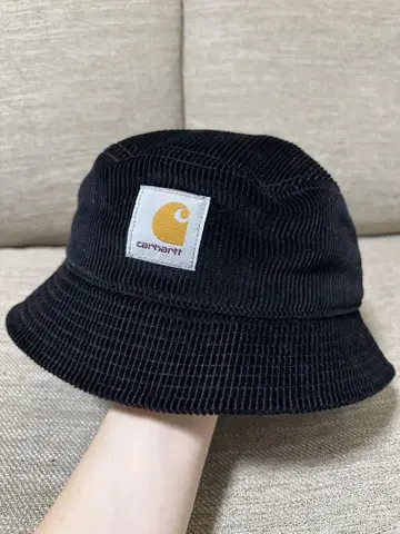 carhartt WIP 버킷 햇 블랙 코듀로이