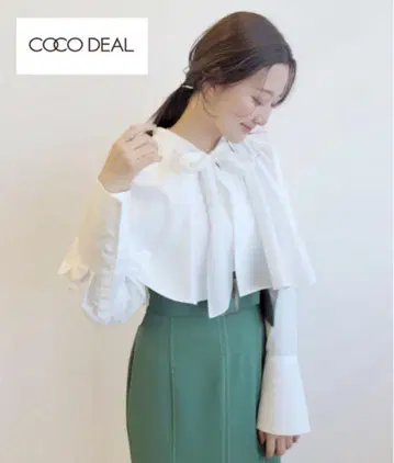 COCODEAL 코코딜 투피스 블라우스 케이프 블라우스