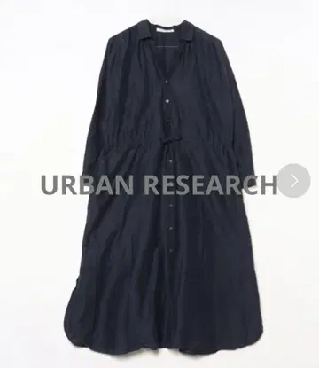URBAN RESEARCH 어반 리서치 실크 혼방 셔츠 원피스