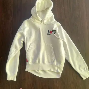 MoBB 화이트 후드티 S 사이즈