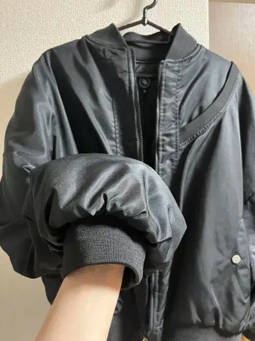 블랙 MA-1 플라이트 자켓