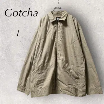 Gotcha 자켓 (L) 집업 베이지 면 100%
