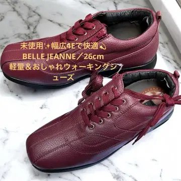 미사용 BELLE JEANNE 4E 발볼 넓은 26cm 경량 신발