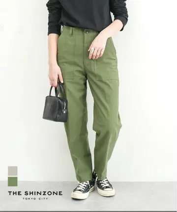 THE SHINZONE 베이커 팬츠 34 카키 워크 팬츠 치노 팬츠