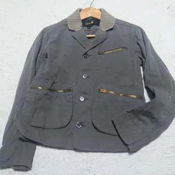 [레어] 드로어 밀리터리 자켓 캐시미어 혼방 린넨 혼방 카키