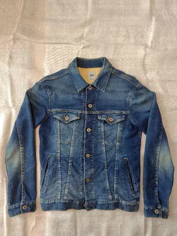 FOB FACTORY 스트레치 데님 자켓 빈티지 가공