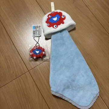 미야쿠미야쿠 러버 키링 얼굴 타월 루프 포함 워시 타월