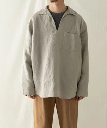 nest robe confect 블랙 헴프 스키퍼 셔츠