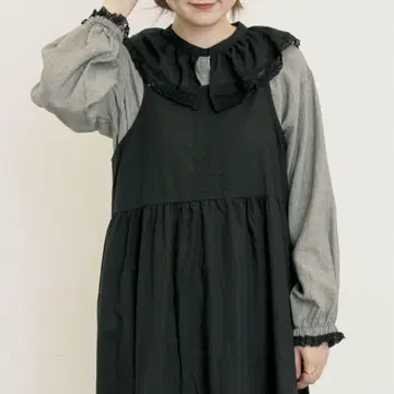 SM2 사만사 모스모스 레이스 옷깃 블라우스 차콜