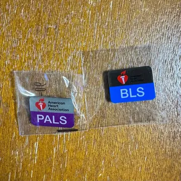 AHA PALS BLS 핀 배지