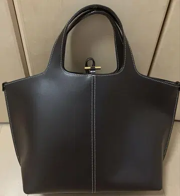 LUMEN 다크 브라운 토트백